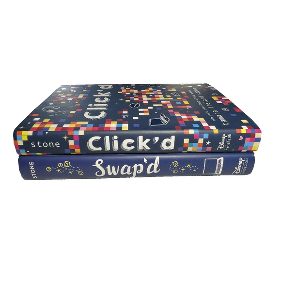 Click'd and Swap'd 2 Books by Tamara Ireland Stone Hardcover Disney Hyperion Lot - Picture 2 of 6